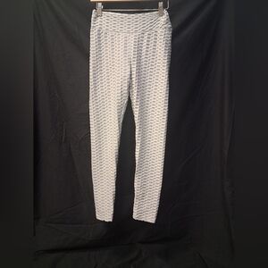 Textured White Leggings By Yidarton